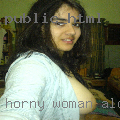 Horny woman alone